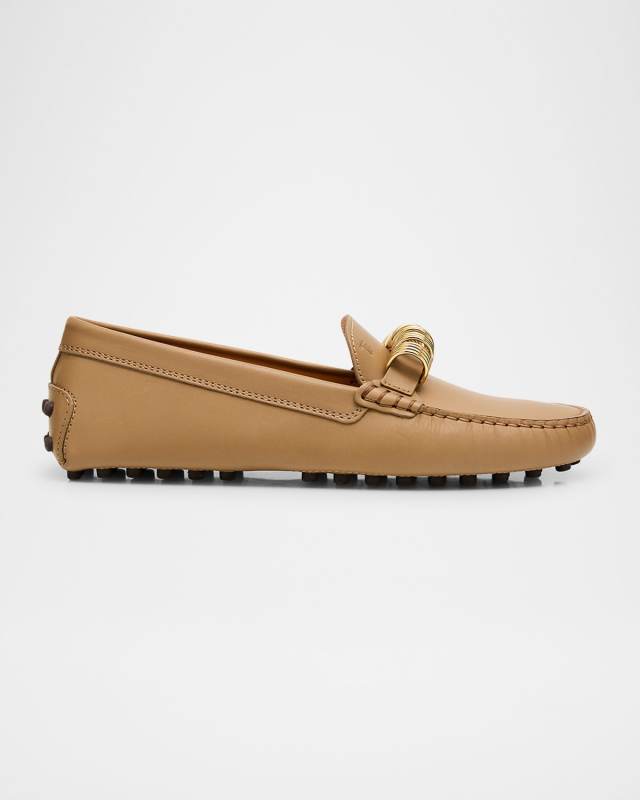 Gommino Calfskin Rings Driver Loafers